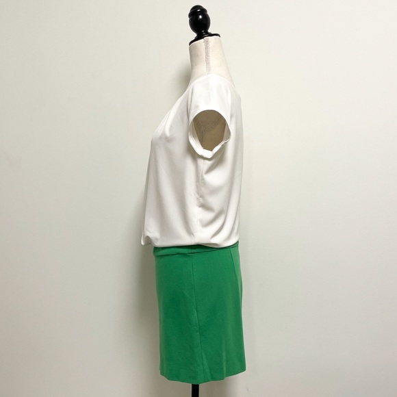 Mer Du Nord Blouson Pleated Cap Sleeve Bodycon 36 - Picture 4 of 10